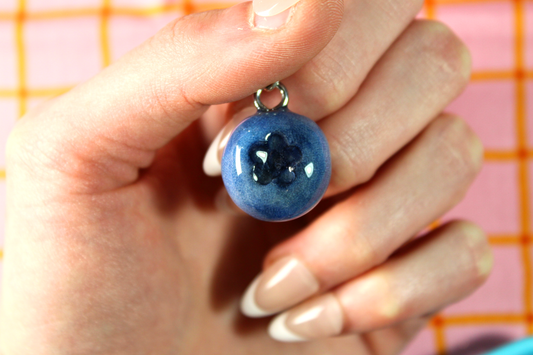 Blueberry Clay Charm