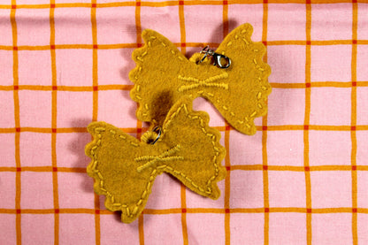 Felt Farfalle Bow-Tie Pasta Charms