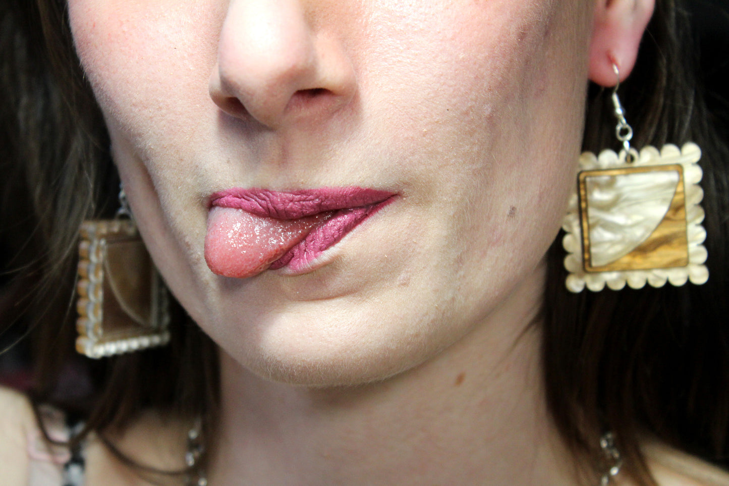 Ravioli Acrylic Earrings