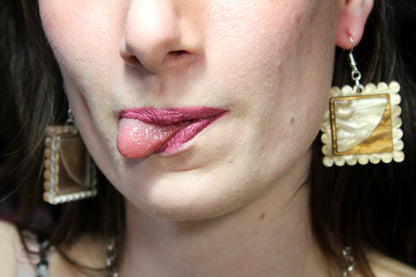 Ravioli Acrylic Earrings